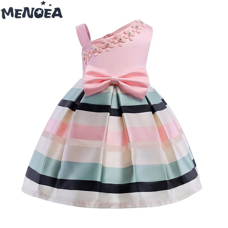 

Menoea Kids dresses for girls baby stripe tutu dress princess party dress girls clothes for 3-8 year clothing girls dress