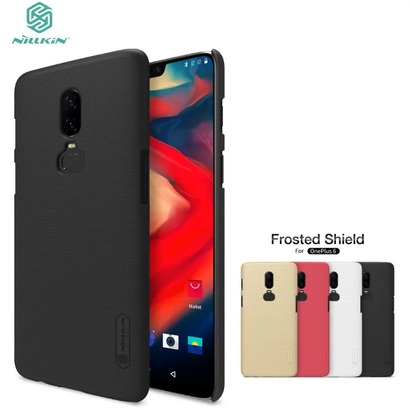 

Phone Case for Oneplus 6 NILLKIN Frosted Shield Back Cover for One plus 6 Hard PC Matte Case with Retail packaging for Oneplus6