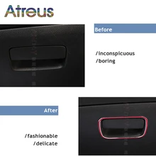 Atreus 1 шт. автомобильный класс коробка для хранения перчаток кольца Чехлы наклейки для Mercedes Benz C117 W117 X156 GLA CLA класс авто аксессуары
