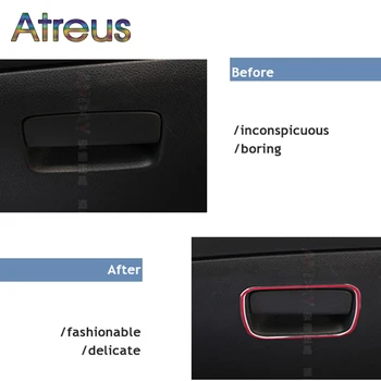 

Atreus 1pcs Car Class Glove Storage Box Rings Covers Stickers For Mercedes Benz C117 W117 X156 GLA CLA Class Auto Accessories