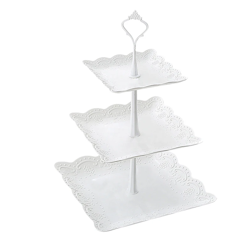 

3 Tier Cupcake Display Stand Dessert Tower Fruit Tray For Wedding Birthday Party Decoration Candy Bar Dessert