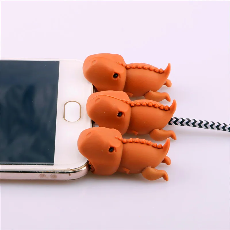 SIANCS защита для кабеля &quotукус&quot динозавр животное android кабель милый winder usb