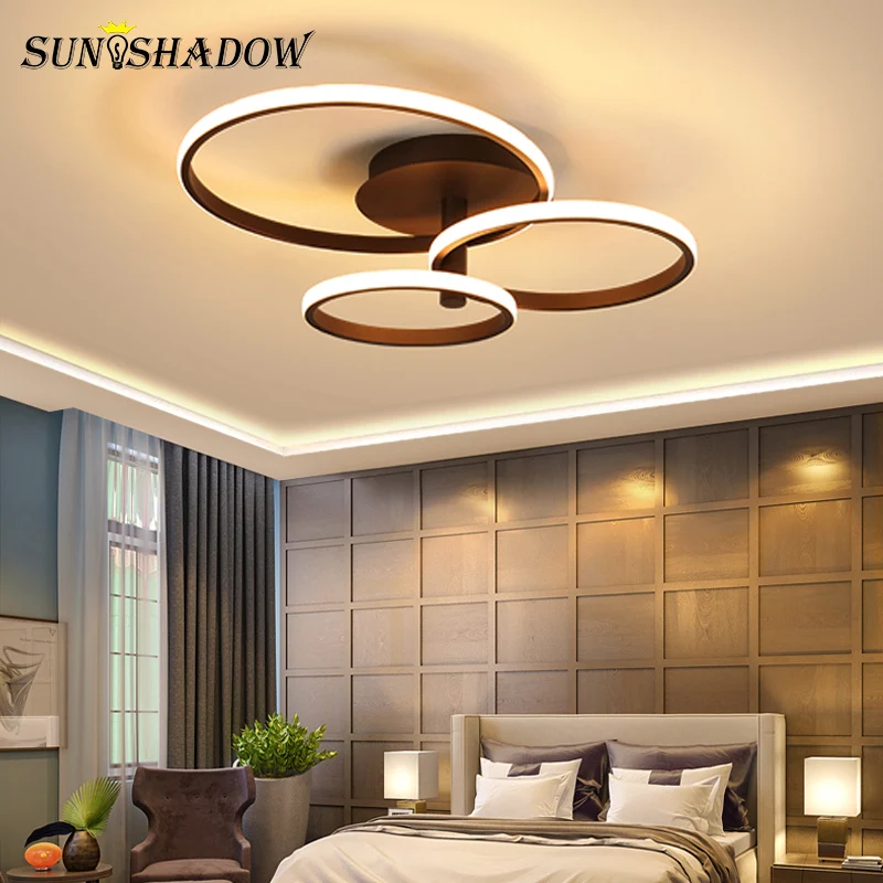 

Cricle Led Ceiling Chandelier For Foyer Living room Bedroom Dining room Luminaires Pvc Cover Home Led Chandelier Lighting Lustre