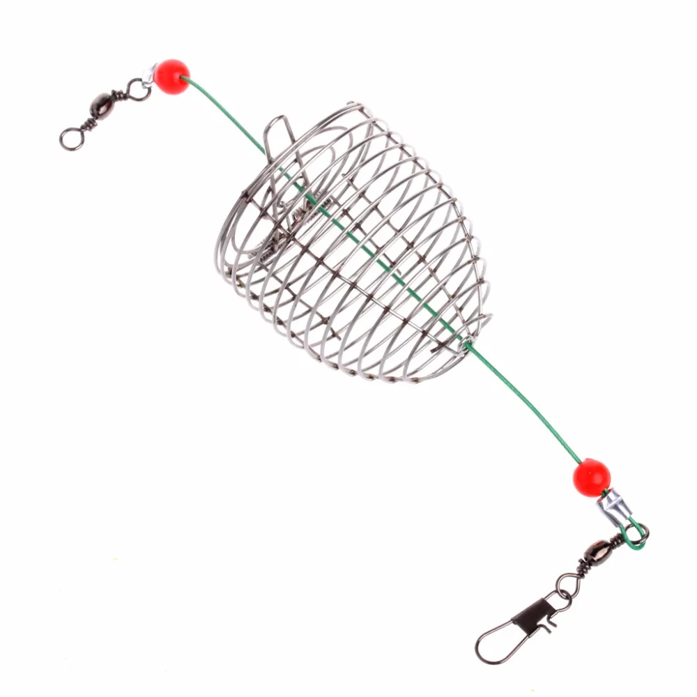 Проволока из нержавеющей стали Рыболовная Ловушка приманка клетка держатель корзины-кормушки снасти инструмент