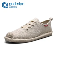 GUDERIAN New Men Fisherman Shoes Breathable Canvas Shoes Men Lace-Up Casual Flat Shoes Men Sneakers Espadrilles Calzado Hombre mycolen 2018 new arrival fashion leisure white shoes men sneaker shoes lace up cross strap shoe breathable calzado hombre