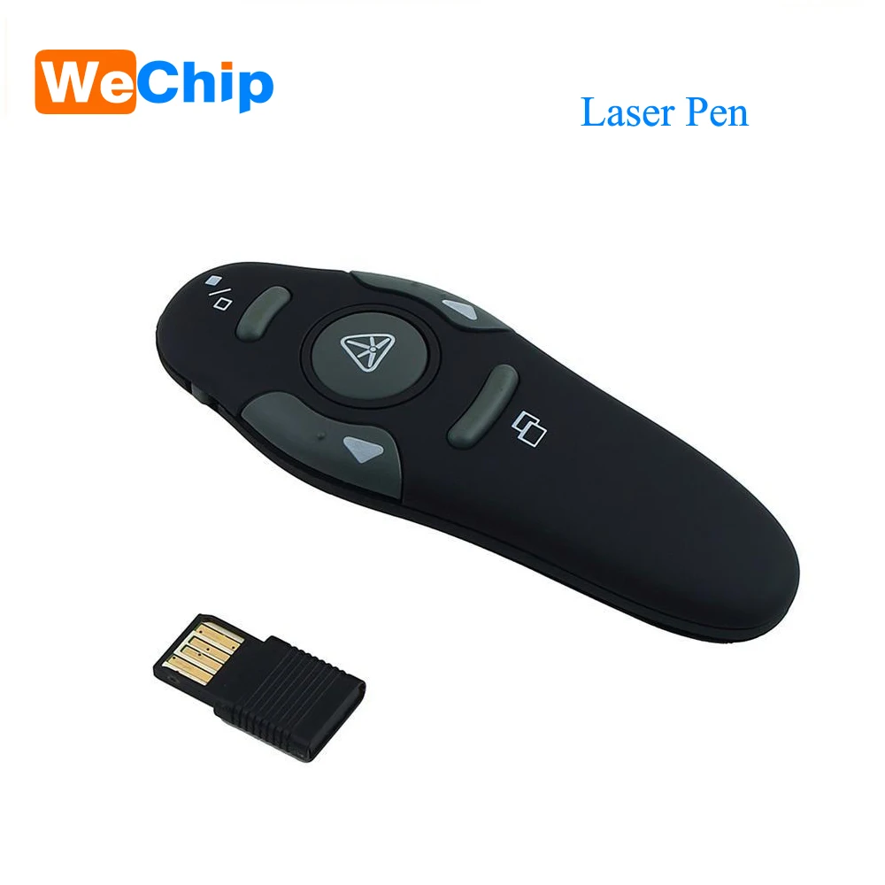

Wechip 2.4Ghz USB RF Pointer Pen Wireless Remote Control Laser Pen Wireless Remote Red Laser Pointer For Power Point Presenter