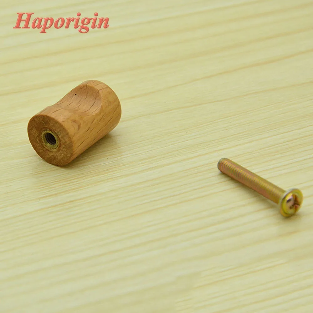 20x Wooden Kitchen Cabinet Drawer Knobs Ball Cupboard Handles