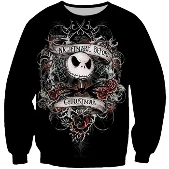 

PLstar Cosmos Women/Men The Nightmore Before Christmas 3d Print Sweatshirts Pullover O-neck Long Sleeve Sweatshirt Unisex Tops