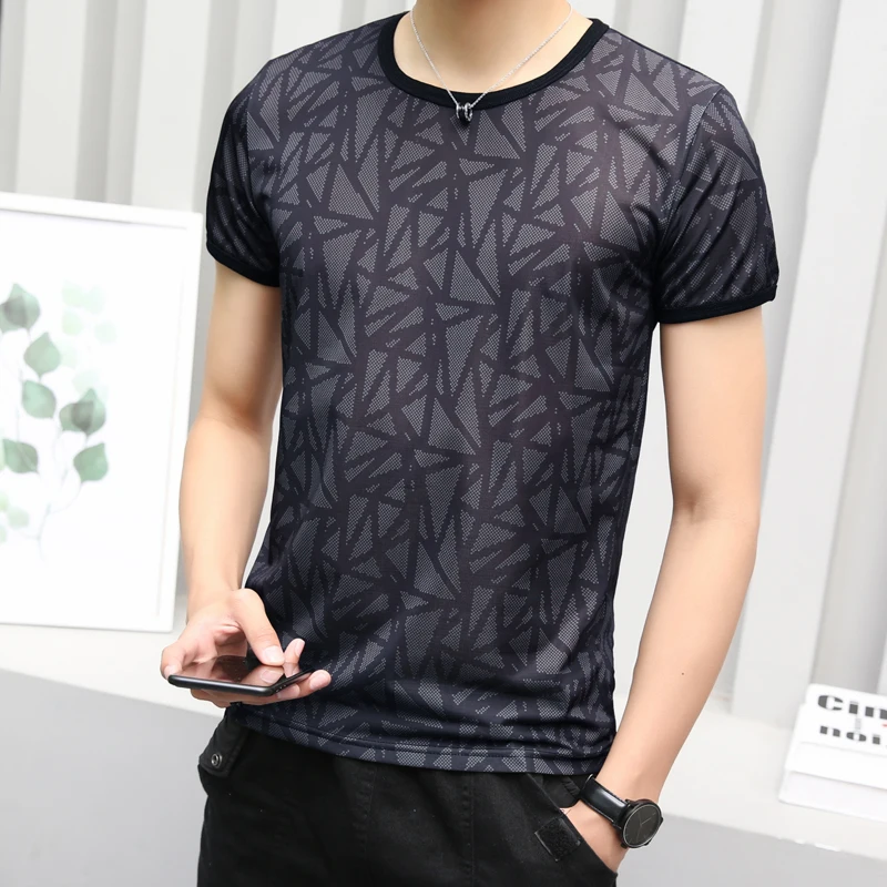 

2019 Summer O-neck T-Shirt Sport Running simple deign for man 4 color