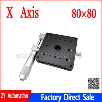 X Axis 80x80mm Trimming Platform Manual Linear Stages Bearing Tuning Sliding Table X80-L X80-C X80-R Cross Rail X Axis 80x80mm Trimming Platform Manual Linear Stages Bearing Tuning Sliding Table X80-L X80-C X80-R Cross Rail