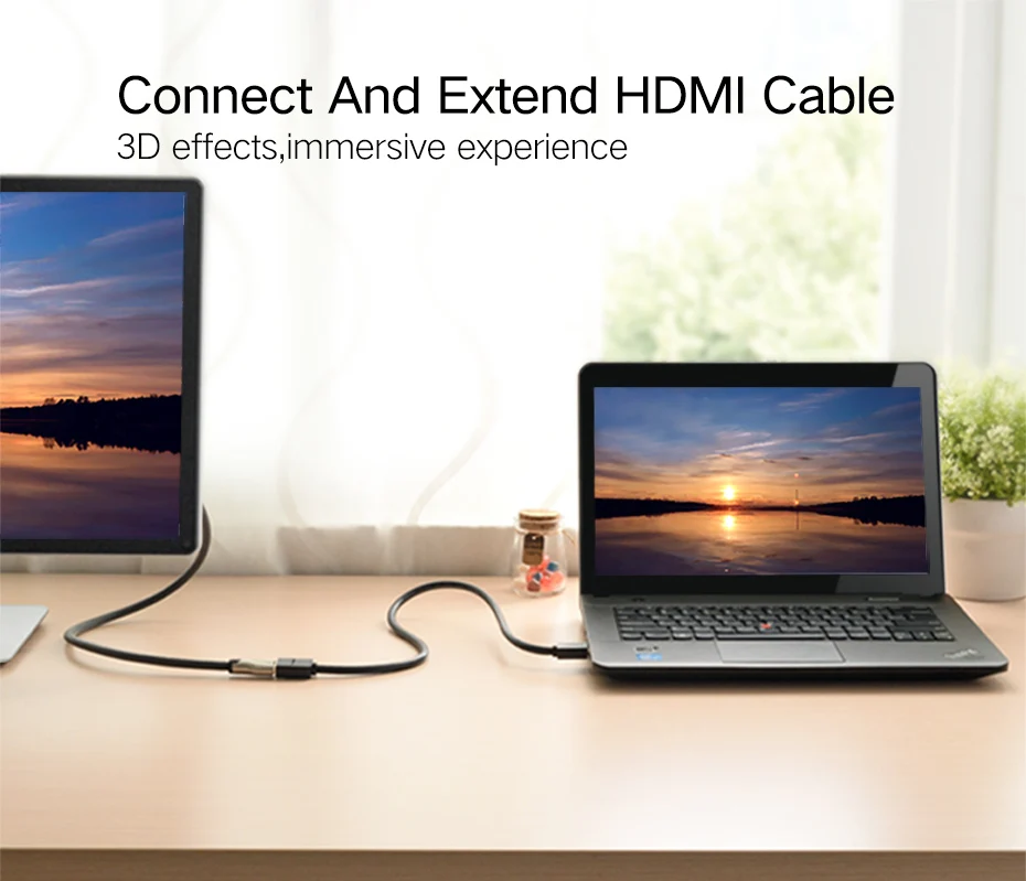 HDMI удлинитель 1 м 2 м 3 м HDMI 4 к 3D 2,0 в HDMI расширенный кабель адаптер для HD tv lcd ноутбука PS3 проектора