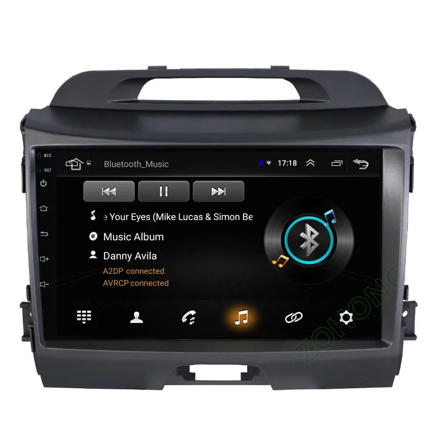 Cheap 2.5D 9 " Android8.1 Car multimedia DVD Player for KIA Sportage R 2011 2012 2013 2013 2014 2015 car radio gps navigation BT wifi 3