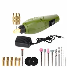 12 в микро шлифовальный станок мини электрическая дрель машина для нарезания резьбы Полировочный инструмент Электрическая гравировальная ручка шлифовальный инструмент