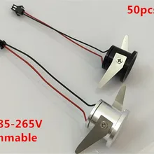 50 шт./лот затемнения 1 Вт мини потолочное светодиодное освещение лампа потайной шкаф настенная лампа CE& Rohs для дома гостиная освещение