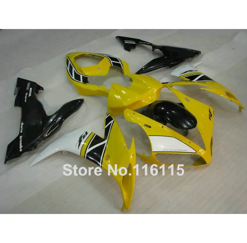 Комплект обтекателей MOTOMARTS высокого качества для YAMAHA YZF R1 2004 2005 2006 комплект