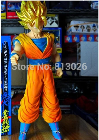 

37cm Dragon Ball Z Saiyan 4 Goku Action Figure PVC Collection figures toys for christmas gift brinquedos ToyO00126