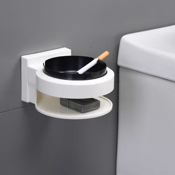 

Bathroom Ashtray Racks Creative Bathroom Storage Household Toilet Tacks Home Storage Shelves & Racks Wall Mounted Type White