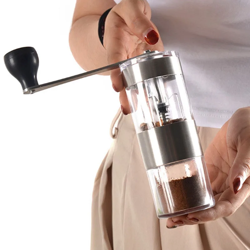 

GUNOT Mini Manual Coffee Grinder Coffee Maker Handmade Coffee Bean Burr Grinders Mill Crocus Grinders Easy Clean Kitchen Tools