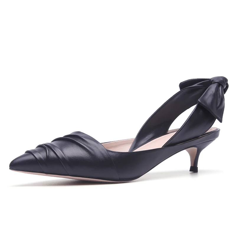 Dames Cm Véritable Slingbacks De Talons 5 Mariage Boîte En Bout Chaussures Pointu D'emballage Haute Pompes black Femmes D'été Party Beige Cuir M102 Sexy vndwYqWAv