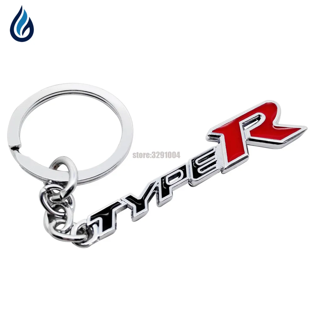Автомобильный брелок металлический автомобильный Стайлинг для Honda Type-R логотип