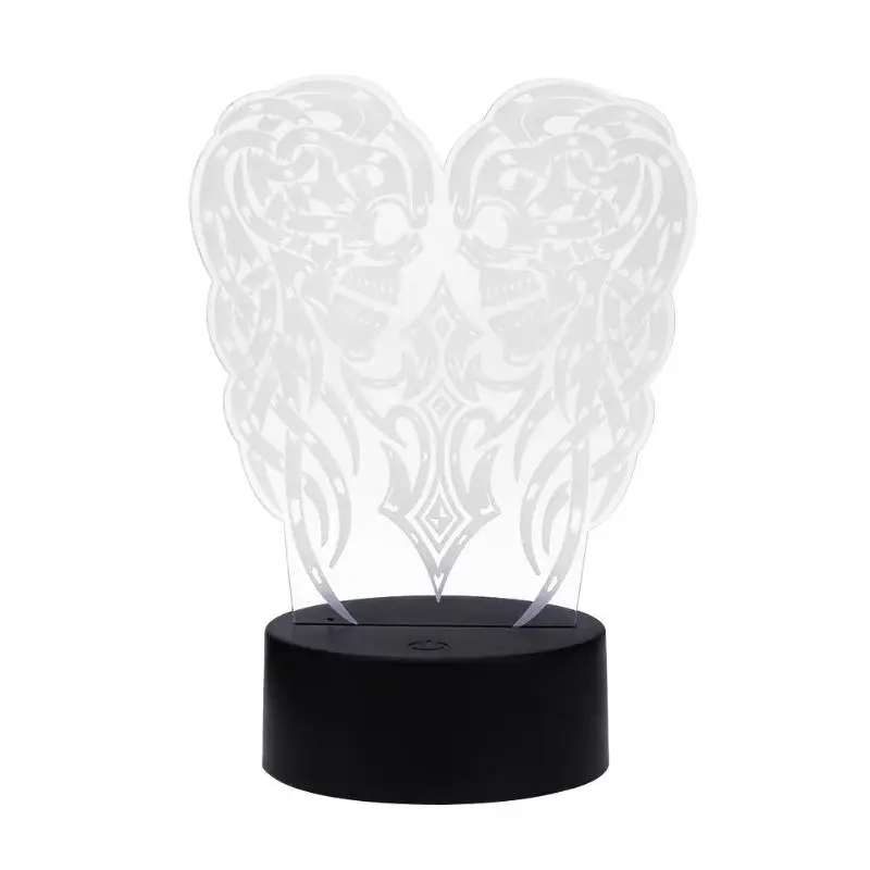 

Acrylic Skull 3D 7 Colors Motion Sensor USB LED Night Light Battery Flash Atmosphere Novelty Lamp Home Bedroom Decor Kids Gift