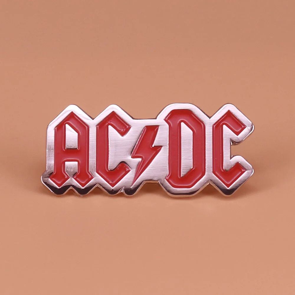 AC/DC эмалированная булавка рок-группа, брошь 80 s, винтажный значок, искусство, булавки, музыкальное ювелирное изделие, тяжелый металл, поклонники, подарок для мужчин и женщин, аксессуары