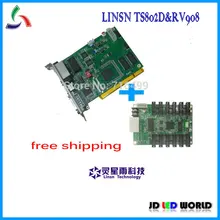 Linsn отправка карты TS802 и Linsn Получение карты RV908M полноцветный видео светодиодный дисплей контроллер экрана