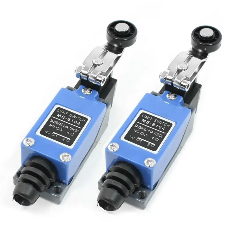 

2x ME-8104 Rotary Roller Arm Limit Switch for CNC Peppermill Plasma, Blue + Gray + Black