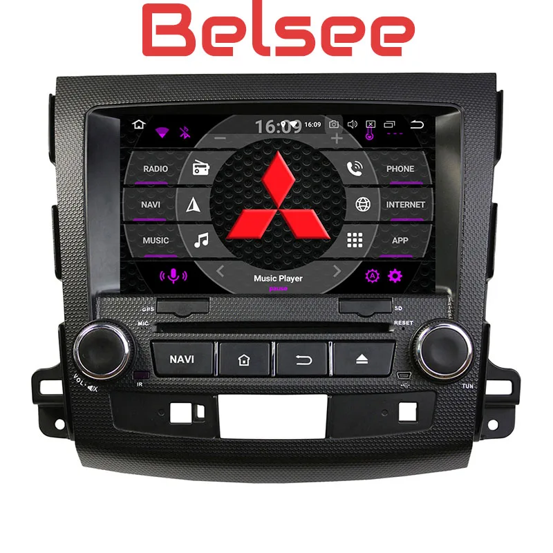 

Belsee Android 8.0 auto head unit double 2 din car radio multimedia player octa core stereo for Mitsubishi Outlander 2006-2012