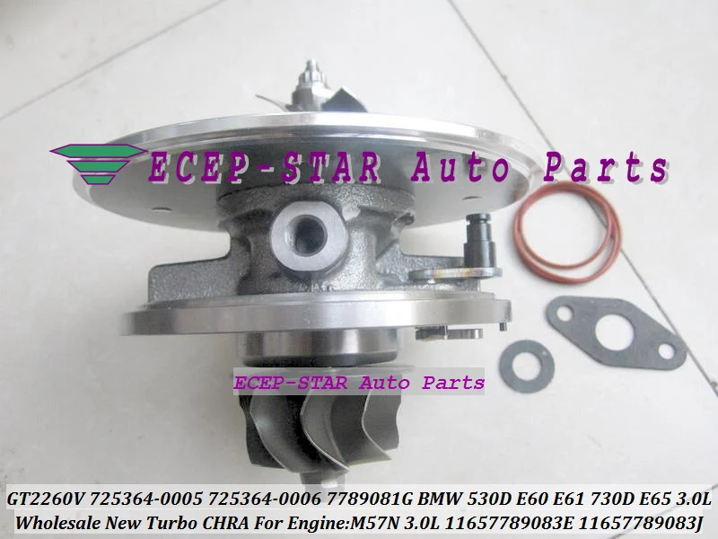 Turbo Cartridge CHRA Core GT2260V 725364-0005 725364-0006 725364-7 725364 11657789083E 11657789083J 7789081G For BMW 530D E60 E61 730D E65 M57N 3.0L (5)