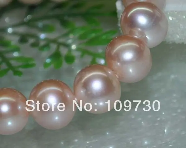 

Jewelry 0048 Natural Rare purple AA++10-11mm very luster near round pearl