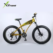 x-передний бренд снегоход 7,21, 24,27 скоростей 2" жирные шины Дисковый Тормоз MTB горный велосипед внедорожный редуктор для пляжного велосипеда