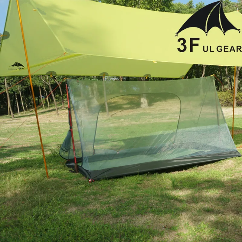 3F UL передач Сверхлегкий Открытый 2 человек летний отдых сетки палатка/палатка тела/Внутренняя палатка/палатка отверстия/легкий москитная сетка