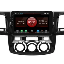 64 Гб ПЗУ 8 ядер Android 8.1.2 Автомобильный gps для TOYOTA Hilux 2012 MT сенсорный экран радио DSP стерео навигация carplay мультимедиа FM