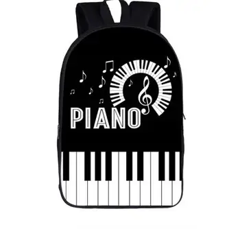 

Elegent Music Playing Piano Backpack Women Men Casual Bag Teenager Boys Girls School Bags Students Backpack Children Book Bag