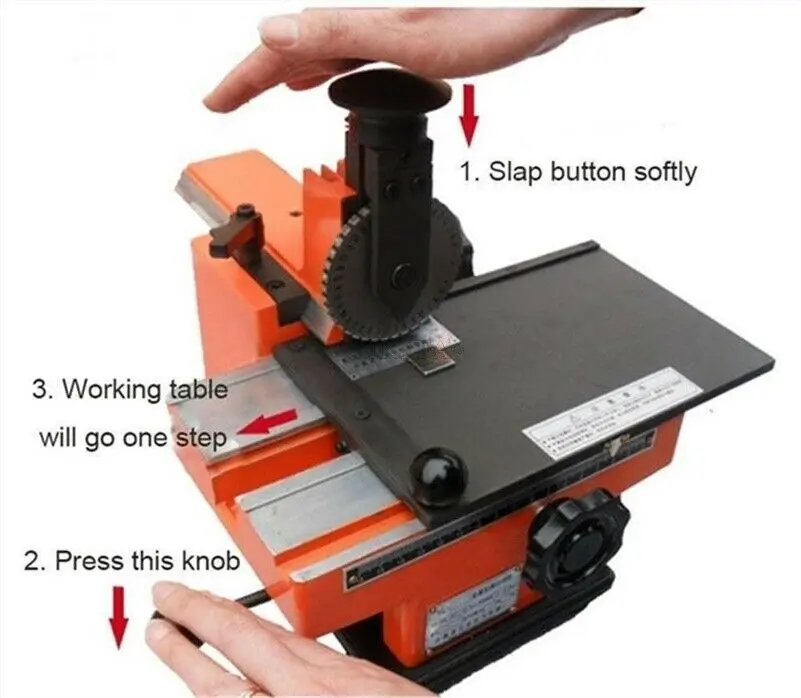2mm Letter Wheel For Semi-Automatic Sheet Embosser Metal Stamping Printer 