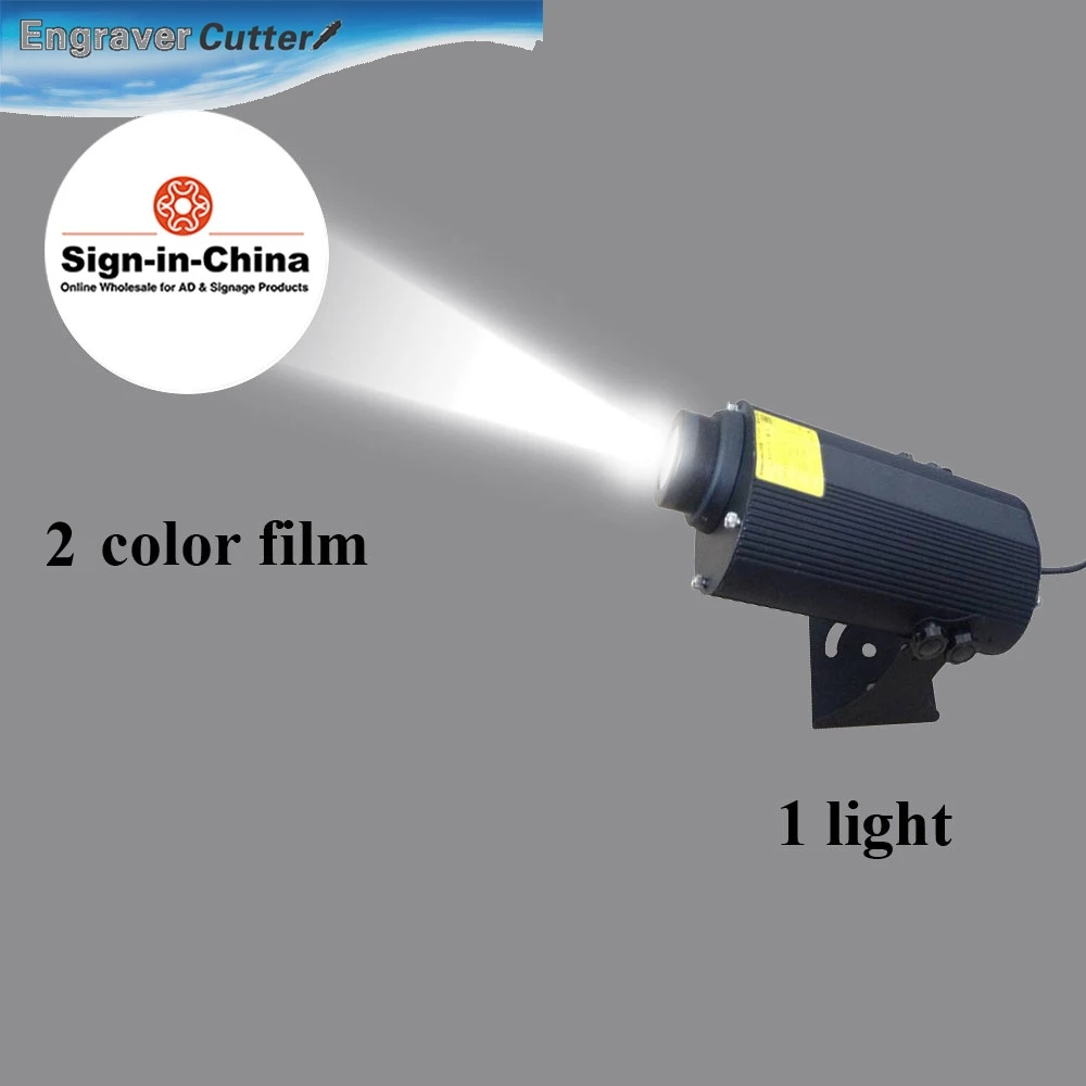 

80W LED Rotating Gobo Advertising Logo Projector Light (1 Light + 1 Two Colors Film)