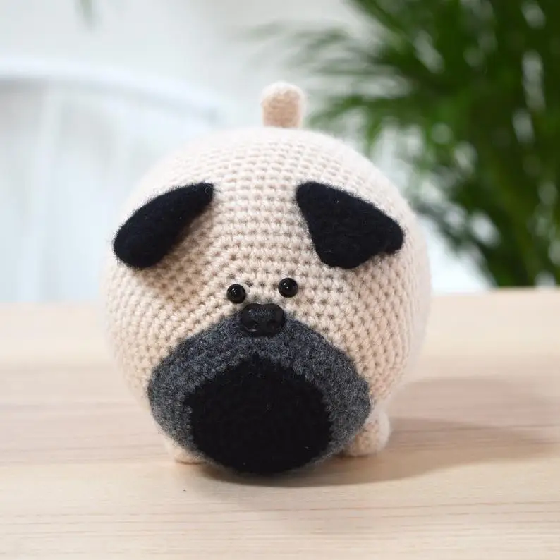 Вязаные игрушки амигуруми ручной работы кукла собака номер DXB0023