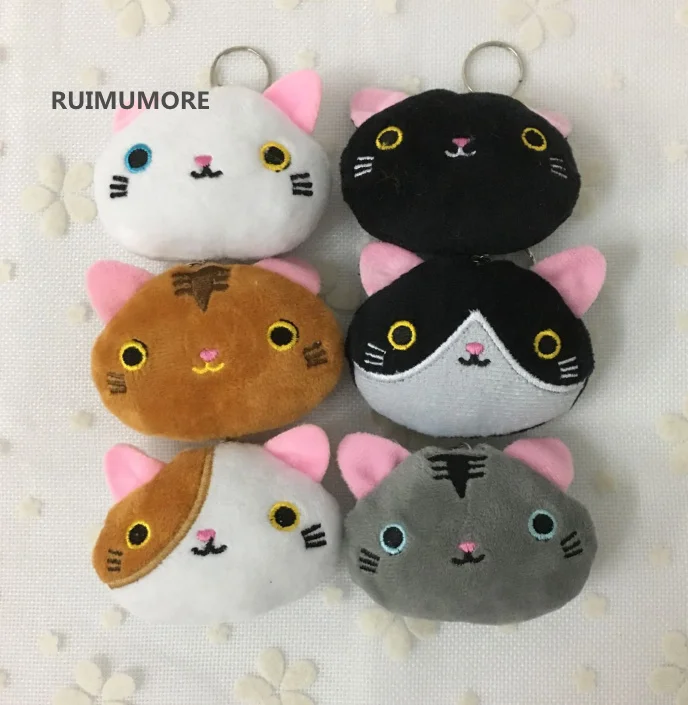 BULK 500PCS Wholesale 6CM Mini Super Kawaii 6Colors MIX Cats Plush
