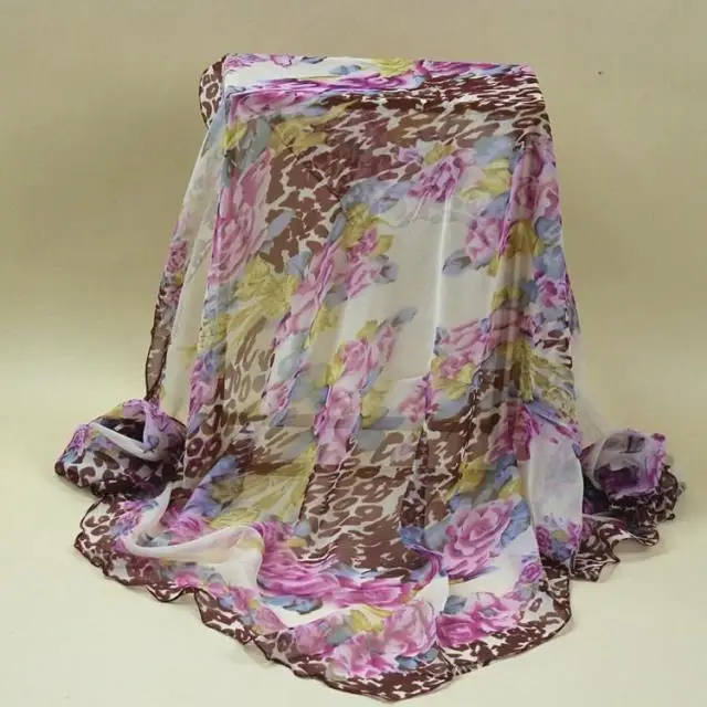 S101, шарф из креп-Жоржет сатин платок носовой платок, цвет: как на изображении Размер: 50*170 см