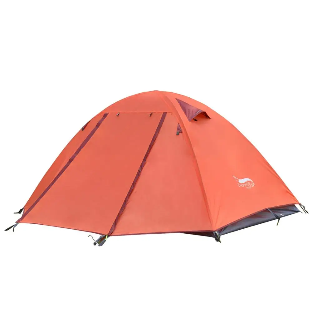Альпинистская походная палатка для пустыни и лисы, 2-3 человека, алюминиевые палки, легкий вес 2,4 Кг, двухслойные водонепроницаемые палатки для путешествий - Цвет: Orange