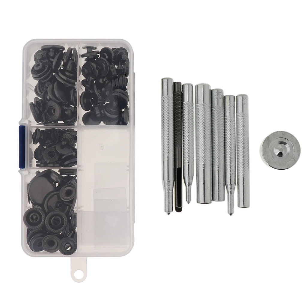 40 Set Wholesale Snap Buttons Press Studs with Fixing Tool DIY Jewelry Making Supplies Findings