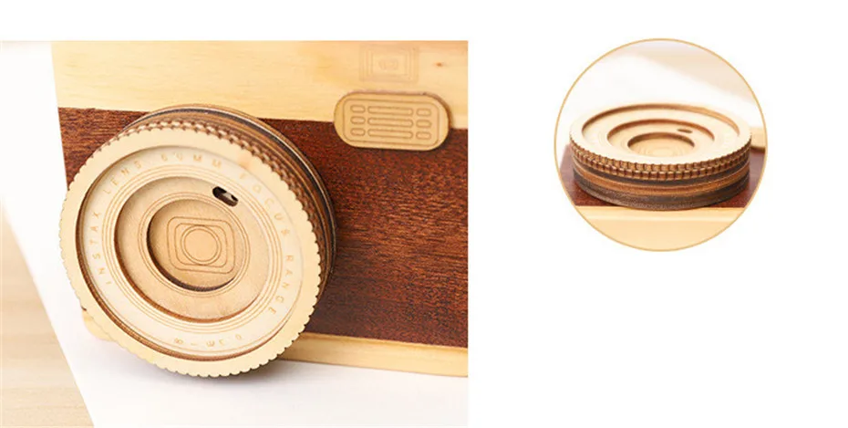 Cute Camera Music Box To Send Girls Kids Creative Wooden Mini Music Box Home Decoration Gift Birthday Daughter Christmas (6)