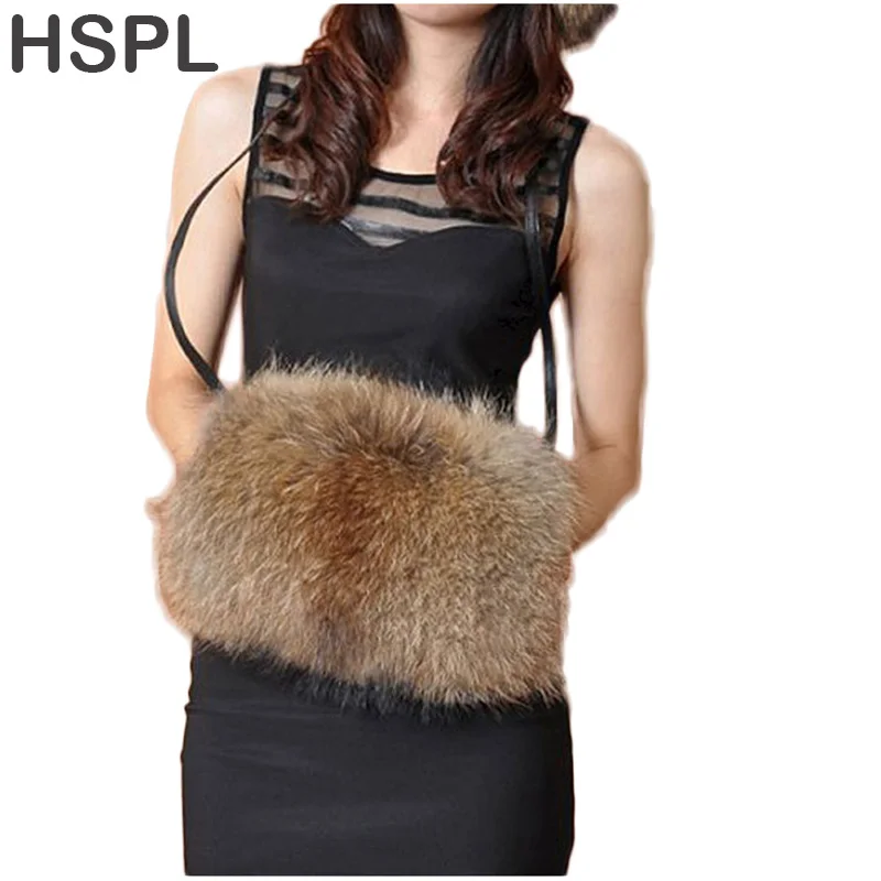 HSPL CDB049 грелка для рук из натурального меха енота лисьего меха|fur hand warmer|hand warmerhand |