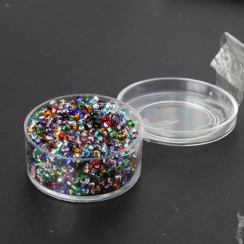 

800pcs 2MM Silver Lined Czech Glass Seed Beads Space Beads Jewelry DIY W77