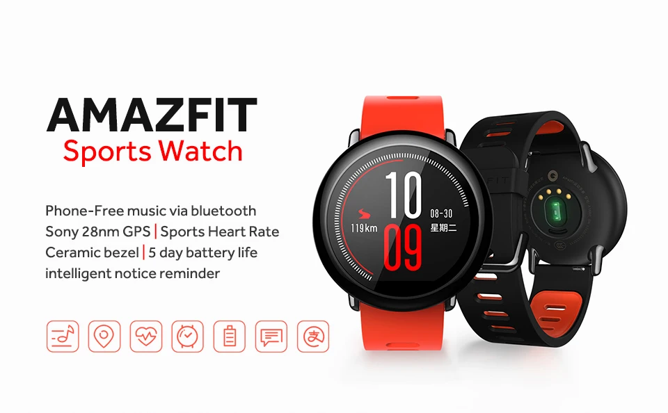 Huami Amazfit Pace смарт-браслет Amazfit смарт-браслет Bluetooth gps информация толчок сердечного ритма умный монитор