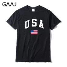GAAJ, США, американский флаг, Мужская футболка, топ, высокое качество, футболки для мужчин, 3XL, футболка, принт, Homme, брендовая одежда, повседневная Уличная одежда