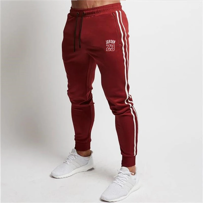 حار الرجال Sweatpants الجانب شريط الورك هوب السراويل الترنك الشارع ارتداء نحيل عداء ببطء Sweatpants مرونة الخصر الذكور بناطيل كاجوال 2XL