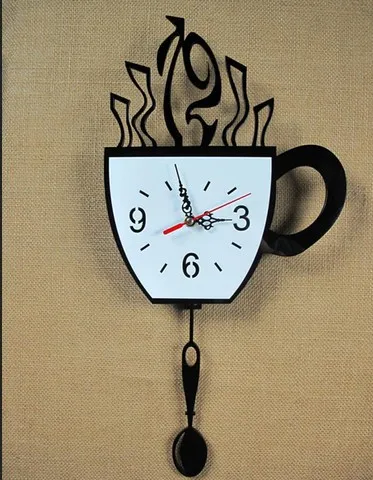Ffashion cocina moderna de pared decorativos de la novedad taza de café