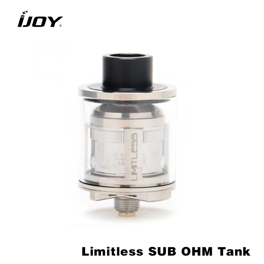 

100% Original Ijoy Limitless SUB OHM Tank 2ml Upgradeable to 6ml Top Filling Atomizer with Pre-made and Dual coil deck